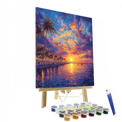 Key West Sunset Celebration Numbered Painting Kits