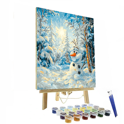 Olaf's Frozen Winter - Disney Inspired Numbered Painting Kits