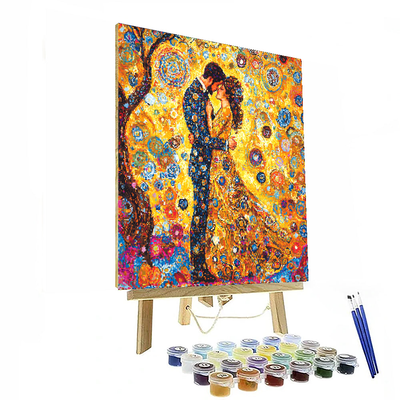 Gustav Klimt Inspired Time Travelers  Numbered Painting Kits