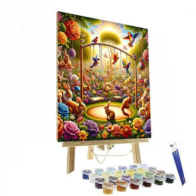 Whimsical Garden Playground Numbered Painting Kits