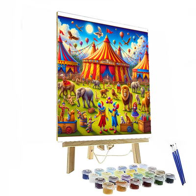 Delightful Circus Spectacle Numbered Painting Kits