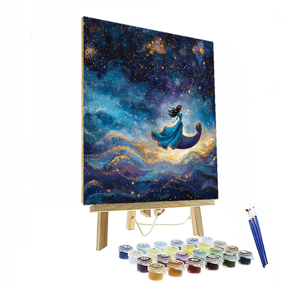 Princess Jasmine's Magic Carpet Ride - Disney Inspired Paint By Numbers Art