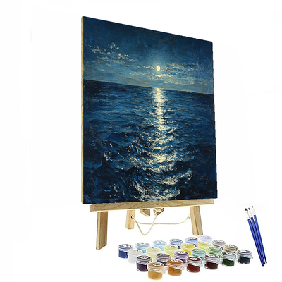 John William Waterhouse Inspired Mystical Night Ocean  Paint By Numbers Kits