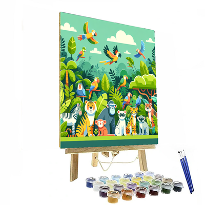 Jolly Jungle Journey Numbered Painting Kits