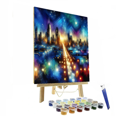 Dazzling City Nights Paint By Color