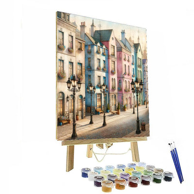 Vintage Cityscape Charm DIY Paint By Numbers