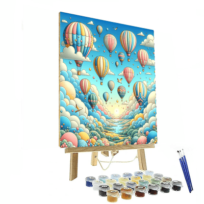 Fantasy Skyward Adventure Painting Number Kit