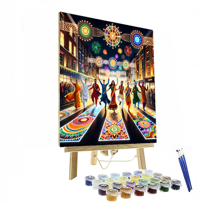 Diwali Festival Of Lights - London Painting By Numbers Kit