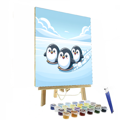 Polar Adventure With Penguins Paint By Color