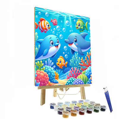 Adventure In The Deep Blue Sea Painting By Numbers Kit