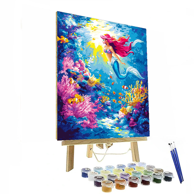 The Little Mermaid's Underwater Kingdom - Disney Inspired Paint By Numbers Art