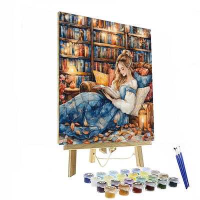 Belle's Book Nook - Disney Inspired Painting By Numbers Kit