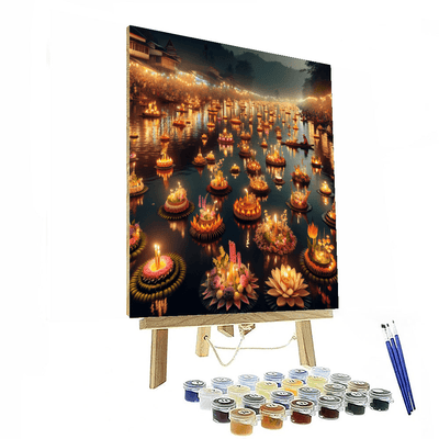 Loy Krathong - Thailand Paint By Numbers Art