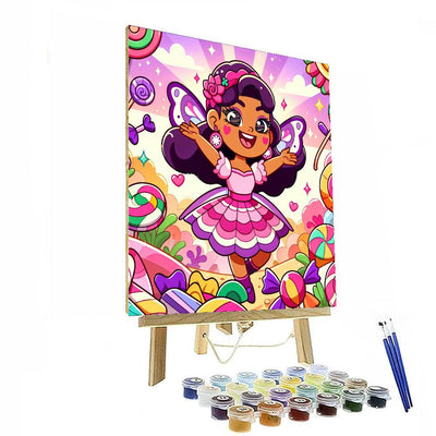 Joyful Candy Land Fairy DIY Paint By Numbers