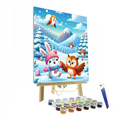 Whimsical Winter Creatures Paint By Color