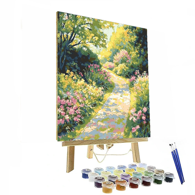 Claude Monet Inspired Sunny Garden Path  Paint By Numbers Kits