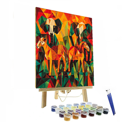 Pablo Picasso Inspired Picasso's Safari Adventure  Paint By Numbers Kits