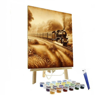 Vintage Rail Journey Paint By Numbers Kits