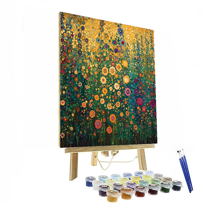 Gustav Klimt Inspired Mystic Flora  Paint By Numbers Art