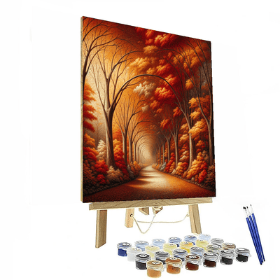 Charming Autumn Pathway DIY Paint By Numbers