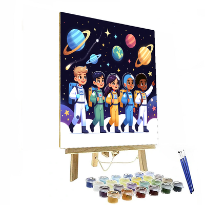 Space Explorers Club Paint By Numbers Art