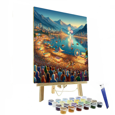 Fêtes De Genève - Geneva, Switzerland Painting By Numbers Kit