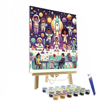 Space Camp Explorers Paint By Color