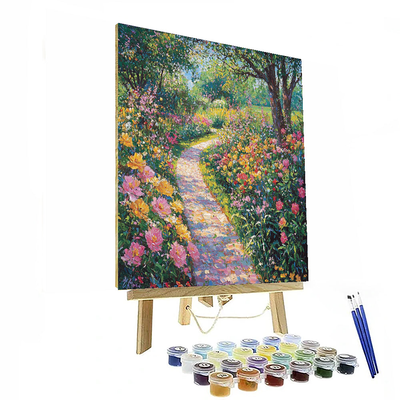 Claude Monet Inspired Exuberant Nature Walk  Painting By Numbers Kit