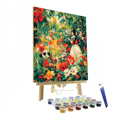 Snow White's Magical Garden - Disney Inspired Paint By Numbers Art