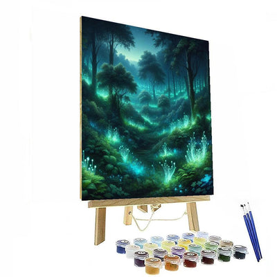 Fantasy Forest Glow Painting Number Kit