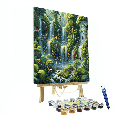 Vibrant Rainforest Haven Paint By Number