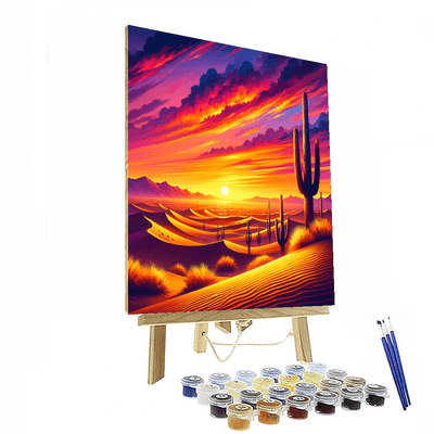 Majestic Desert Sunset Paint By Number