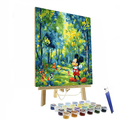 Mickey Mouse Magic Forest Adventure - Disney Inspired Paint By Numbers Kits