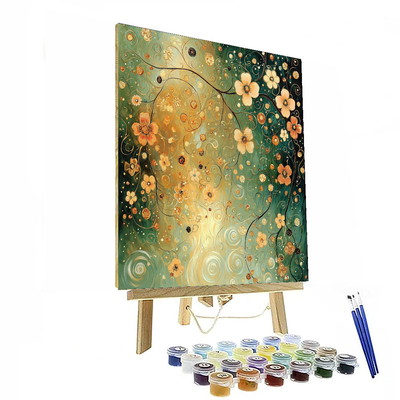 Klimt Inspired Flowering Dreams  Paint By Number