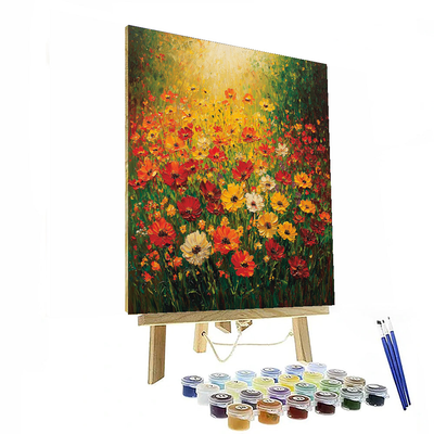 Vincent Van Gogh Inspired Wildflower Symphony  Painting By Numbers Kit