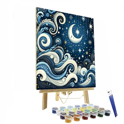 Starry Night Whimsy DIY Paint By Numbers