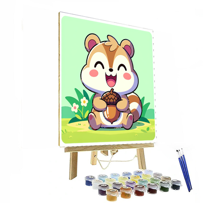 Cheery Chipmunk Painting By Numbers Kit