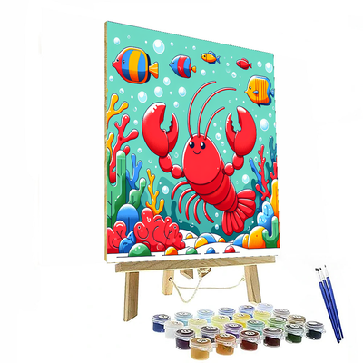 Lively Lobster Paint By Numbers Art