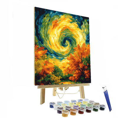 Van Gogh Inspired Majestic Whirl  Paint By Number