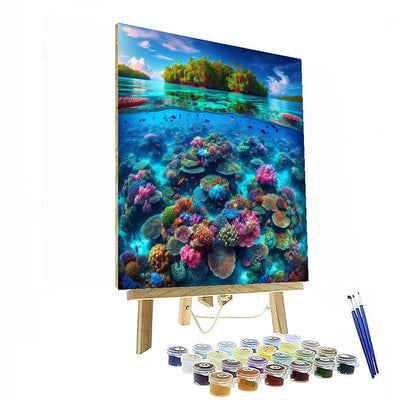 Wonders Of Coral Lagoon Painting By Numbers Kit