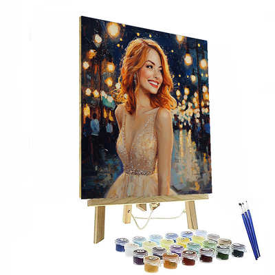 Emma Stone: A Stardust Journey Through La La Land Paint By Numbers Kits