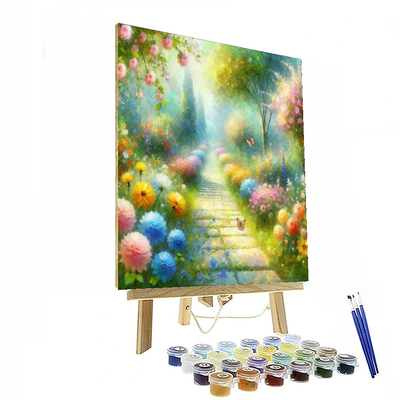 Whimsical Garden Path Painting By Numbers Kit