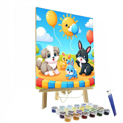 Cute Pet Parade Paint By Number