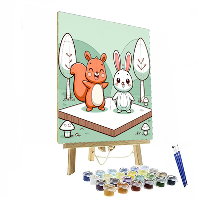 Woodland Critters Gathering Paint By Numbers