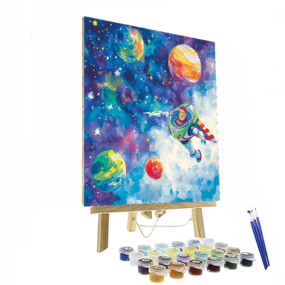 Buzz Lightyear Space Expedition - Disney Inspired Painting By Numbers Kit