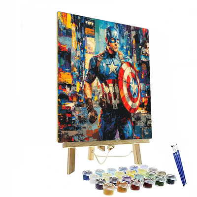 Chris Evans: The Heart And Shield Of Captain America Painting Number Kit