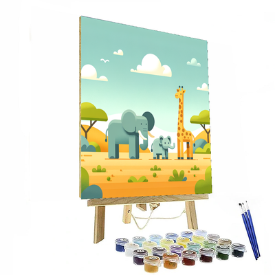 Animal Safari Adventure Paint By Numbers Kits