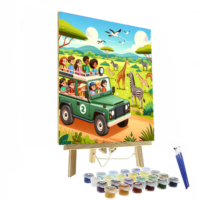 Wild Safari Ride DIY Paint By Numbers