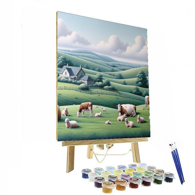 Rural Pasture Bliss Paint By Number