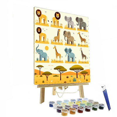 Safari Sights Paint By Color